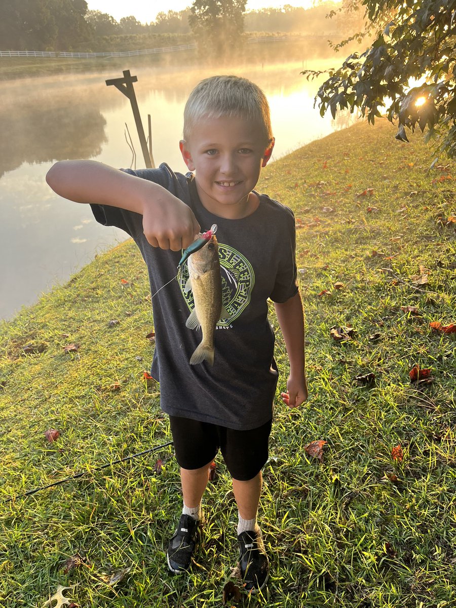 Great morning fishing with Walker!!!!