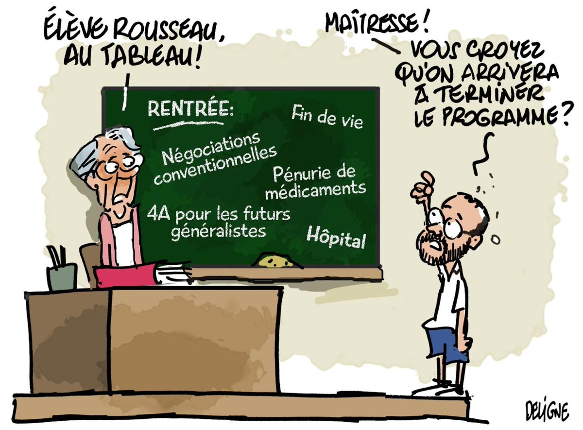 [La semaine de Deligne] Rentrée chargée pour le nouveau ministre de la Santé ! Par @fdeligne.