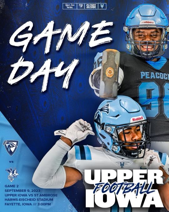 Game 2️⃣

📍Harms-Eischeid Stadium
🌎Fayette, IA
⌚️3:00 PM
📺 glvcsn.com/uiu/

#SLEDGE