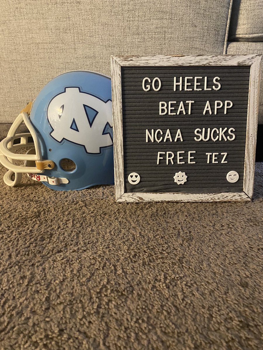 amynoelle24's tweet photo. It’s #GameDay!!! It’s always a #GDTBATH !! Let’s #BeatApp !! Go, @UNCFootball !!!! #WinForTez #FreeTez #NCAASucks https://t.co/y1aGXuyr3F