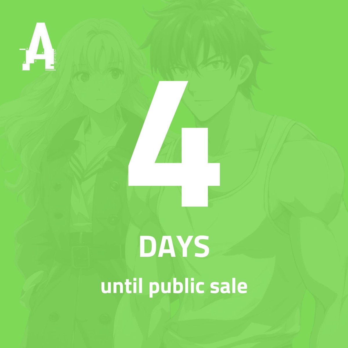 real_azurek's tweet photo. Azurek Public Sale is coming in 4 days!🔥

⏰On 13th September 17.00 UTC we will hold our public sale.

#azurek #UpcomingReleases #Giveaway #ethereum #cryptocurrencies #publicsale #CRYPTONEWS #anime https://t.co/eiWptAOU3e