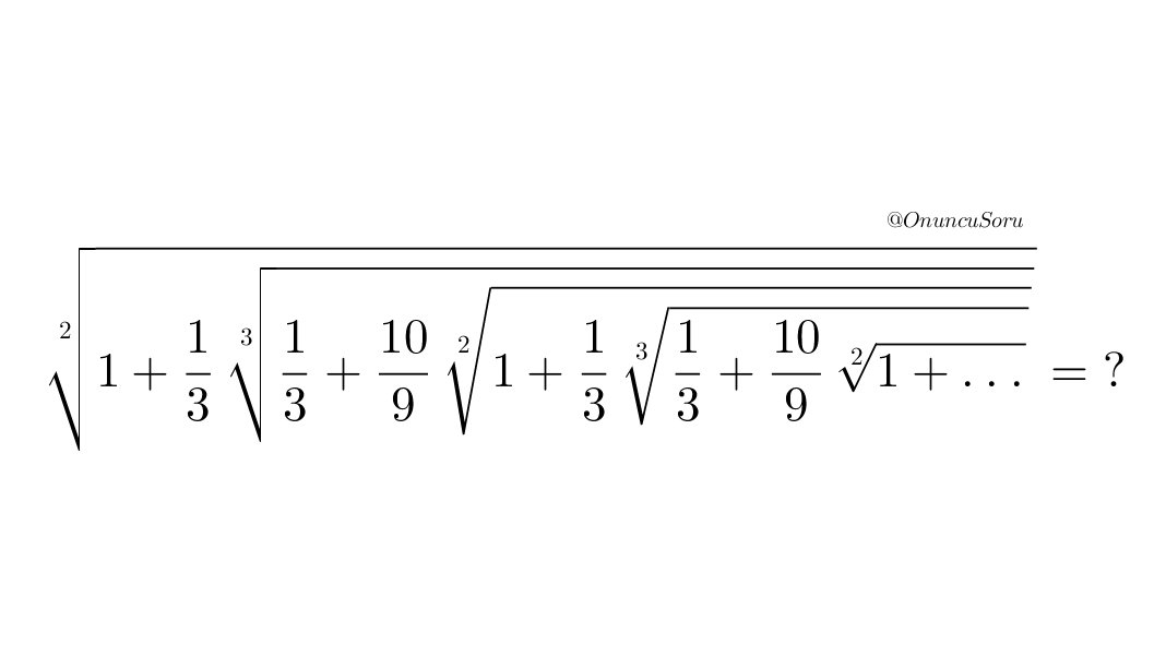 OnuncuSoru's tweet photo. #mathematics #algebra #question #nestedradical https://t.co/86srA4ze7W