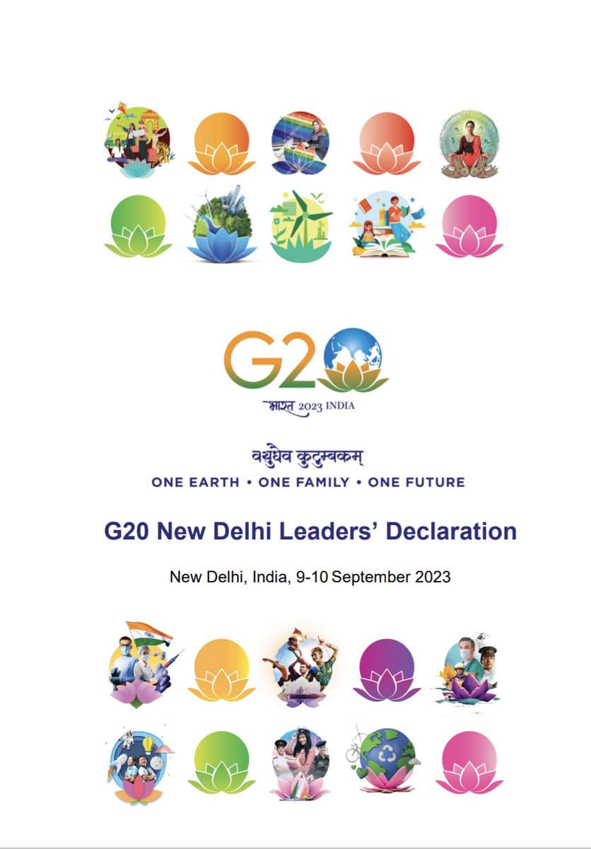 Mridul Upadhyay (@mridul_upadhyay) on Twitter photo #G20 leaders adopted New Delhi Declaration with 100% consensus but 0% #youth mention.
Try to find yourself 
📃: mea.gov.in/Images/CPV/G20…
#MissingPeace #G20India #G20 leaders adopted New Delhi Declaration with 100% consensus but 0% #youth mention.
Try to find yourself 
📃: mea.gov.in/Images/CPV/G20…
#MissingPeace #G20India