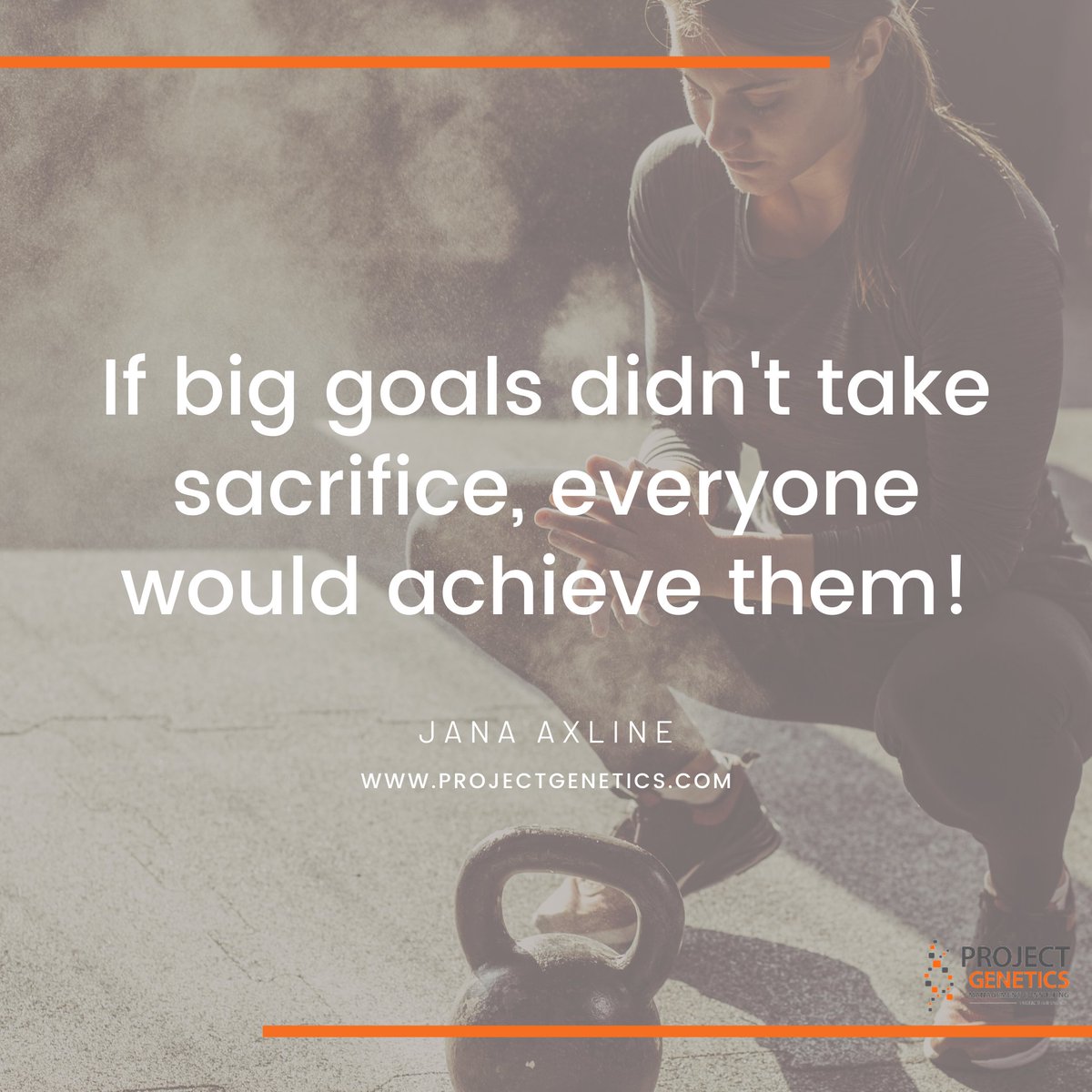 If big goals didn't take sacrifice, everyone would achieve them!