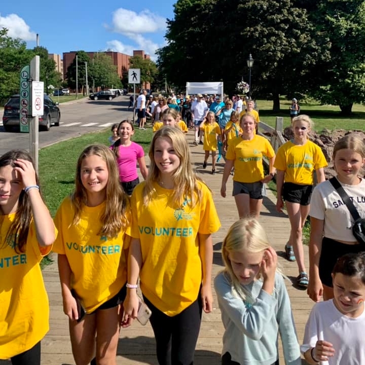 OvarianCanada's tweet photo. A huge #shoutout to everyone in #Charlottetown #PEI kicking things off at the #WalkofHope today! The rest of the community is getting ready to join you tomorrow!  👟 https://t.co/2vN8WB4ydr