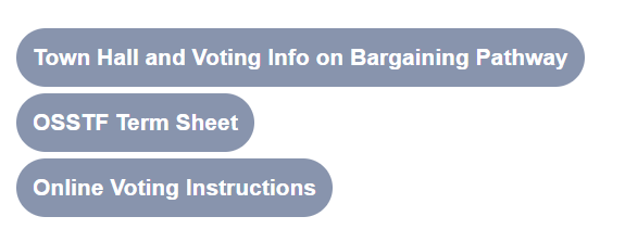 OSSTF Peel TBU members are encouraged to check out the "Bargaining" page at osstfd19.ca for detailed information (including the slideshow from the town hall information sessions) about the voluntary binding interest arbitration vote (log-in required).