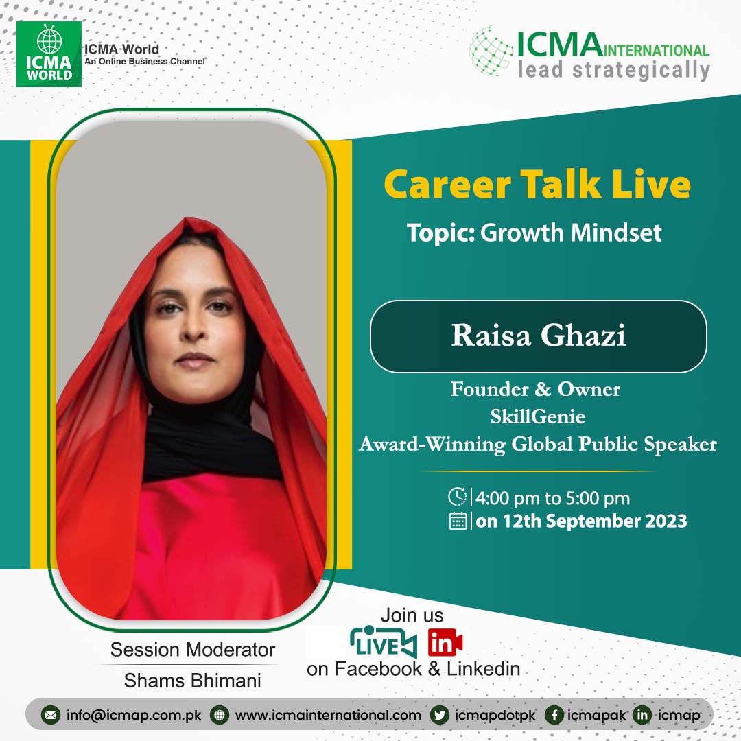 icmapdotpk's tweet photo. Join ICMA for a live session on “Career Talk" by Industry Expert on September, 12th 2023 (Tuesday) from 4 PM – 5 PM on Facebook Live view: https://t.co/1GfDg6E8BV
#Facebooklive #CareerTalk #ExpertAdvice #CorporateLeader #HRHeads #PersonalandProfessionalDevelopment https://t.co/rg0wQ0kYUF