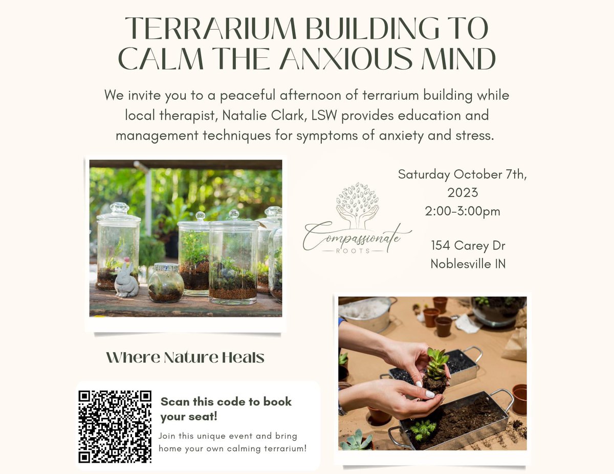 $50 mental health nature based workshop. Come join me.