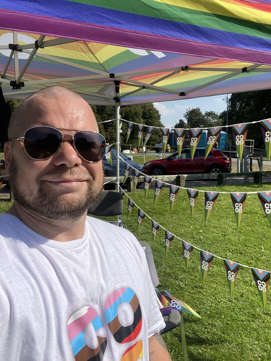 Lovely day for the first ever Winsford Pride event. Coop are along to support! <a href="/Winsfordtc/">WinsfordTownCouncil</a> <a href="/coopuk/">Co-op</a>