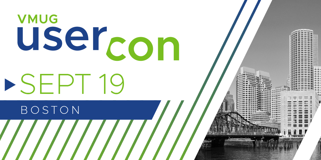 VMware's tweet photo. Here's your chance to network with peers and ask other VMUG members about the problems you're currently facing. Join us at the @BostonVMUG #UserCon on Sep 19th: https://t.co/FdiIEZ7ThZ
​#BOSVMUG https://t.co/4eeFGH3c7i