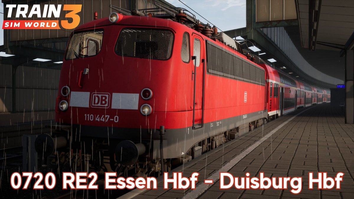 neal08ni's tweet image. 0720 RE2 Essen Hbf - Duisburg Hbf - Hauptstrecke Rhein-Ruhr - BR 110 - Train Sim World 3

#8BitDojo #TrainSimWorld3 #MasterTheMachine #TSW3

youtu.be/pyroF2J28HA