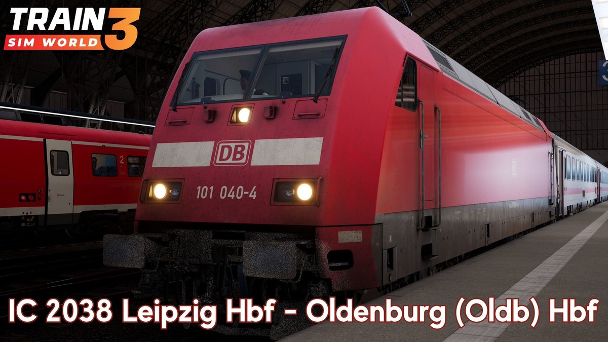 neal08ni's tweet image. IC 2038 Leipzig Hbf - Oldenburg (Oldb) Hbf -  Bremen - Oldenburg - BR 101 - Train Sim World 3

#8BitDojo #TrainSimWorld3 #MasterTheMachine #TSW3

youtu.be/bd8xAsbORSc