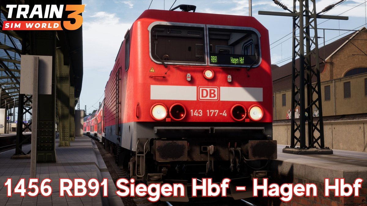 neal08ni's tweet image. 1456 RB91 Siegen Hbf - Hagen Hbf - Ruhr-Sieg Nord - BR 143 - Train Sim World 3

#8BitDojo #TrainSimWorld3 #MasterTheMachine #TSW3

youtu.be/fBQNHQsgMJE