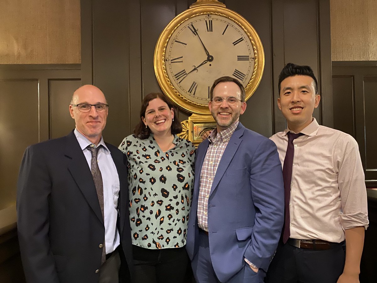 MGHNeuroOnc's tweet image. Celebrating a new academic year together and our four faculty members who were promoted @harvardmed this summer.  Congratulations to our new Associate Professors, Justin Jordan and Michael Parsons, and Assistant Professors, Albert Kim and Vanessa Merker!