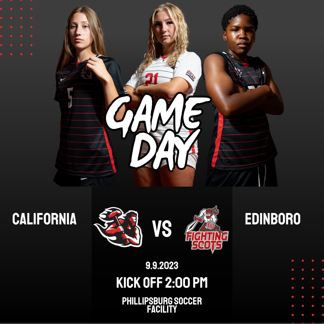 CALU_wsoccer's tweet photo. Join us for the first PennWest battle of the season as we take on Edinboro at home! Kickoff at 2 pm at Phillipsburg and livestream link below! 😤

https://t.co/8HKJnxCmCW

#CalUSoccer #pennwestcalifornia #pennwest #psacwsoc #VulcanNation https://t.co/buwKxOSHcH