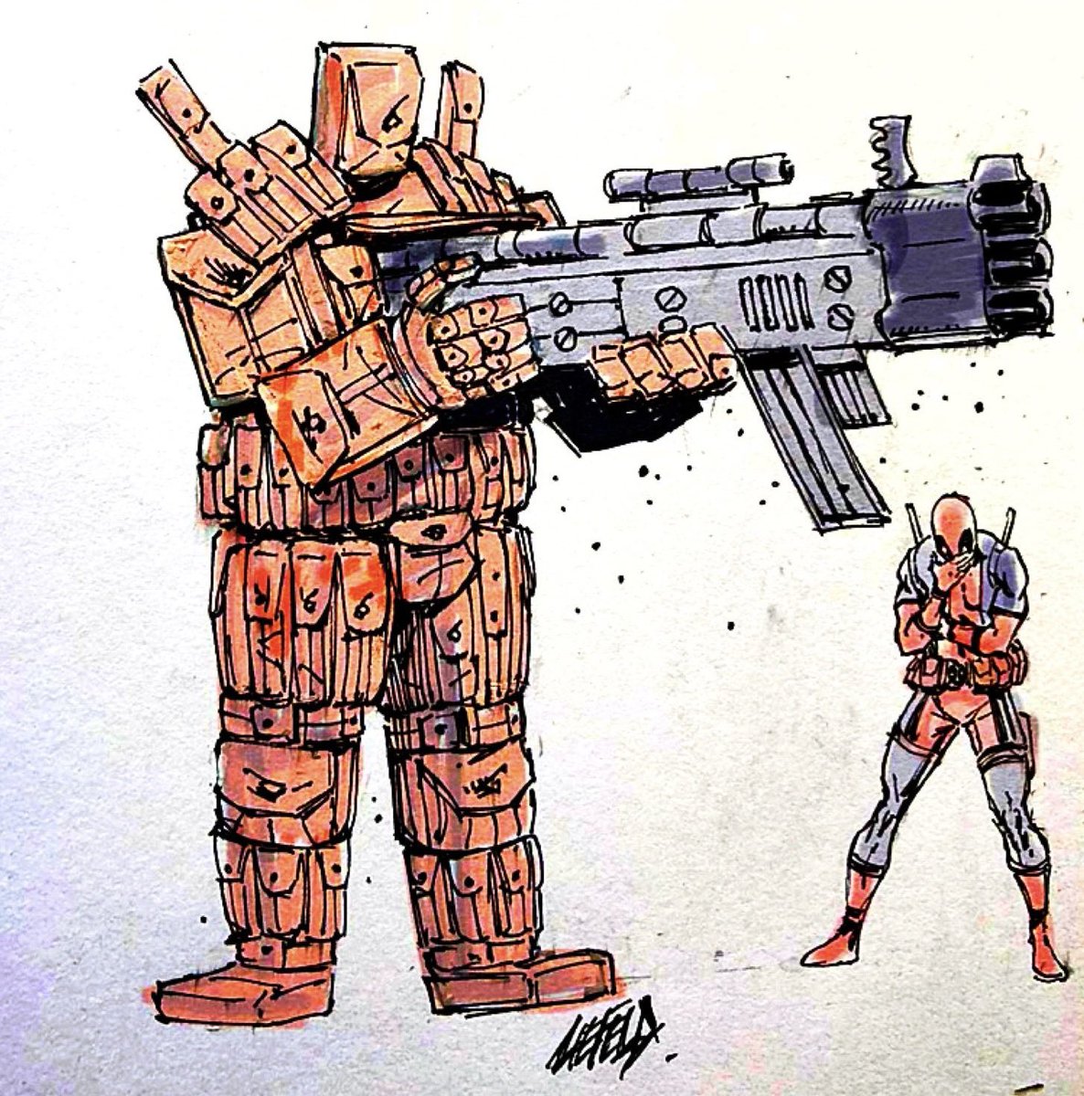 robertliefeld's tweet photo. My early sketches of The Pouch from 2012. https://t.co/uH9E95EPtk