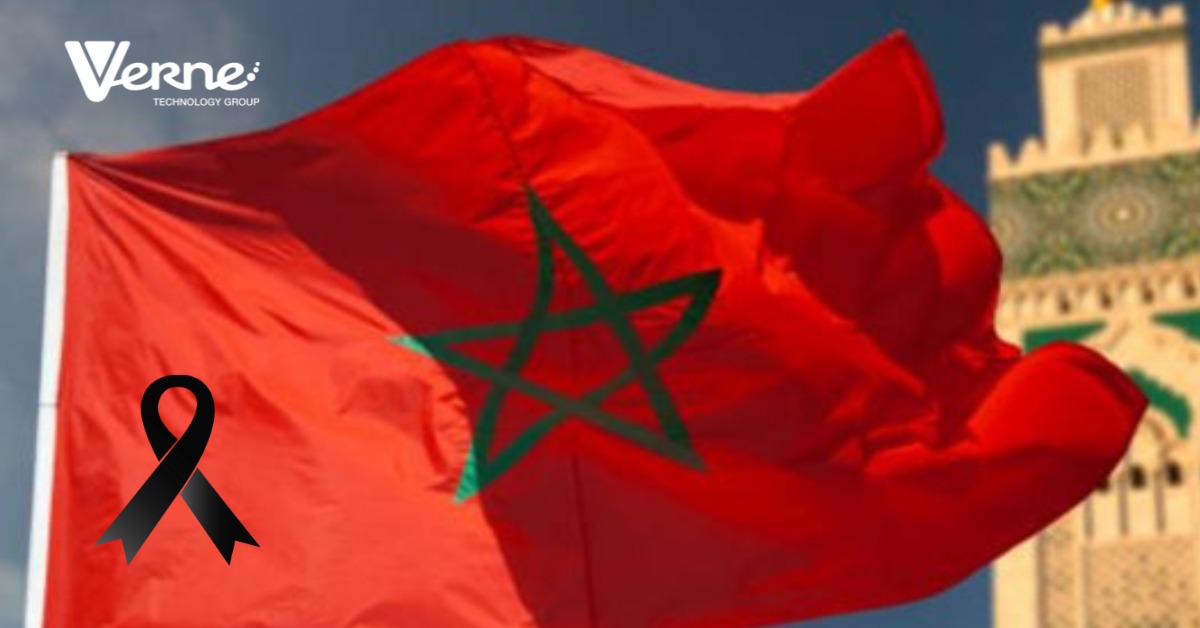 Nuestras más profundas condolencias y solidaridad con el pueblo de #Marruecos. Nuestros pensamientos están con las víctimas y sus familiares y en especial con todos los compañeros de Verne en el país.