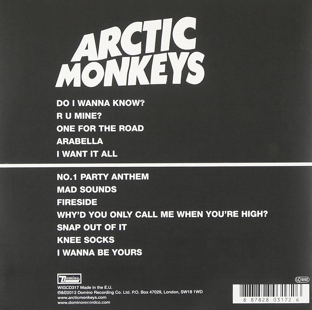 TheLoudReview's tweet photo. Arctic Monkeys' highly divisive multi platinum record 'AM' is turning ten today!

What's your top three songs from the album? (including b-sides) https://t.co/2eUONjeZSq