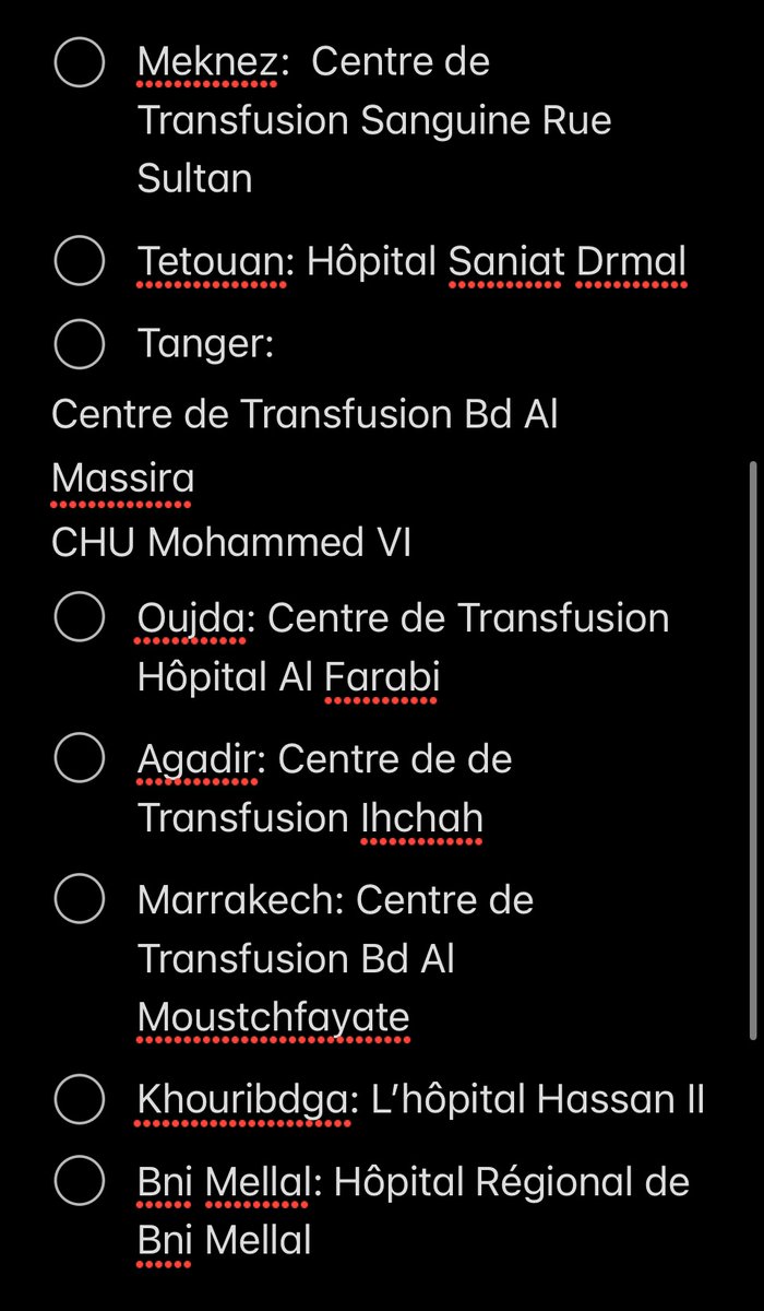 tabarro3_ma's tweet photo. 🚨collecte de don de sang au 🇲🇦 (version updated) 
si votre ville n’est pas sur la liste, veuillez appeler le crts de votre ville ou l’hôpital régional https://t.co/qxNVseXtlp