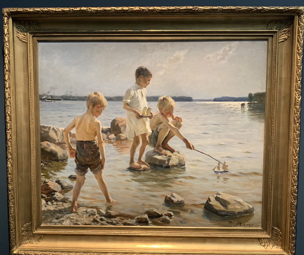 timojaho's tweet photo. On ne kyllä upeita taideteoksia. #edelfelt #ateneum https://t.co/3SCsPC4nJY