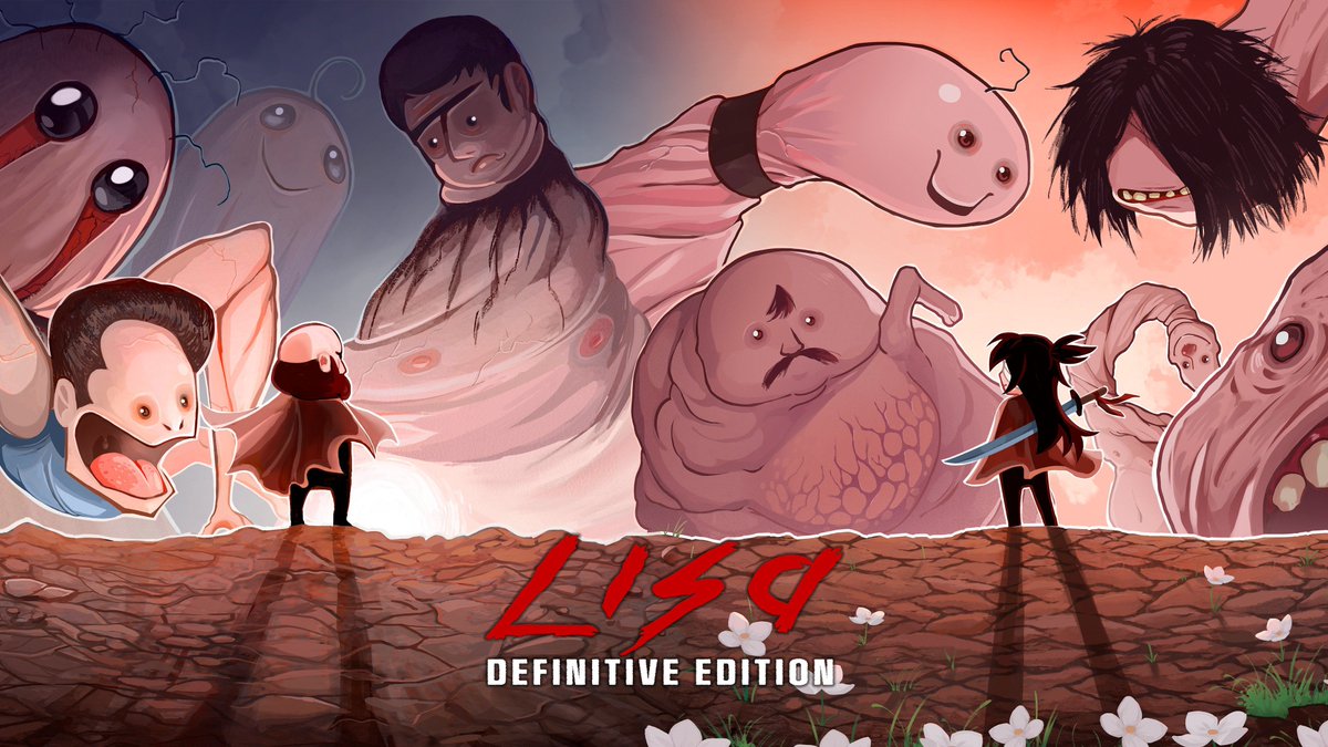 N_Difference's tweet photo. La mise à jour ajoutant la traduction française pour LISA : Definitive Edition (The Painful + The Joyful) est maintenant disponible sur Nintendo Switch, Xbox One, Xbox Series et PC https://t.co/QBFEsp0m4M #LISADefinitiveEdition https://t.co/U7R0TM90XB