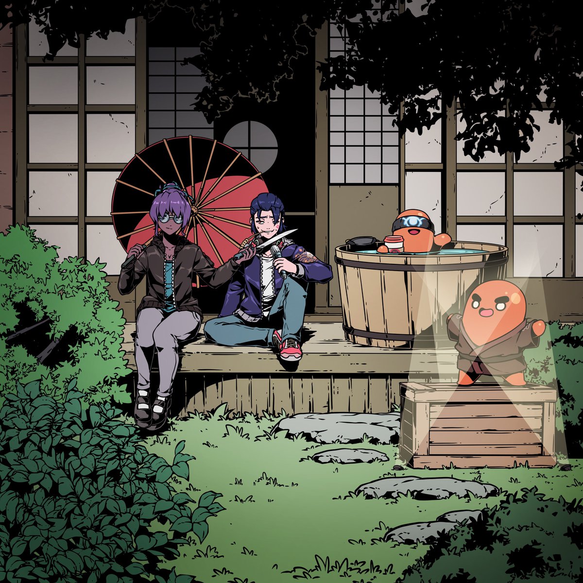 Azuki and Beanz, an illustration crafted by 9FStudio.