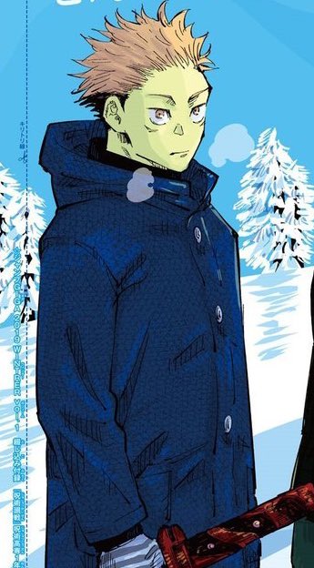 HeianYuji's tweet photo. Gege knew what he was doing when he drew yuji like this, this mf got sukunas slicked back hair I bet this is after he consumes the rest of him. https://t.co/WLKC362dLD
