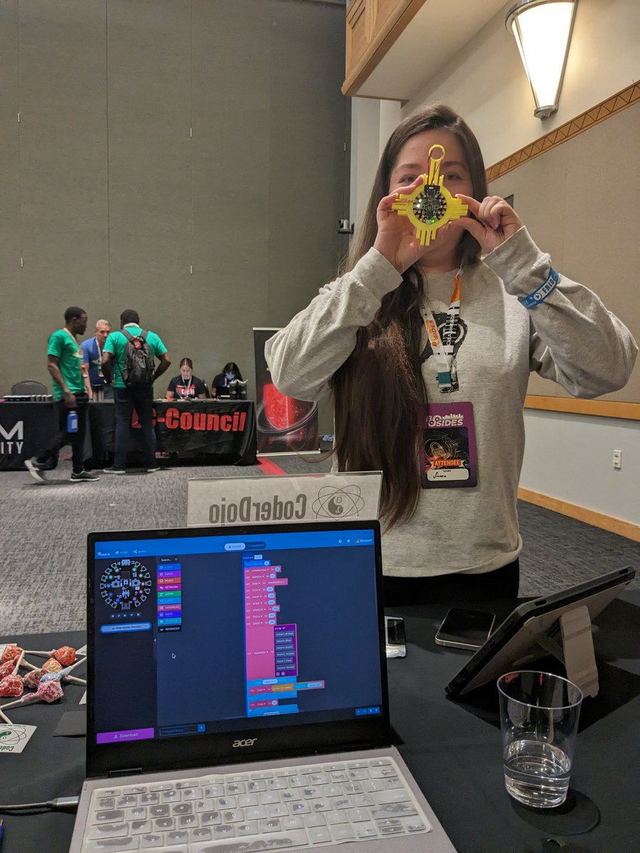 $720 were raised for @codedojola youth coding on day 1 of @BSides_ABQ badge fundraiser. Thanks @SecurityBSides community for supporting the next generation! 4 badges still available in person today or donate online and we'll ship coderdojolosalamos.org/donate/ #youth #community #stem