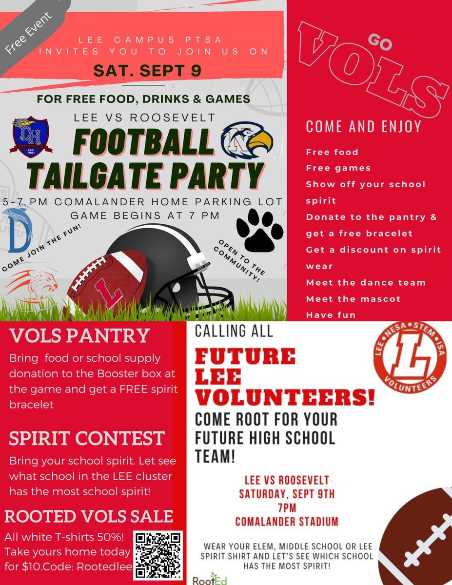 RootEdSA's tweet photo. LEE is planning a big one tonight!! The Future Volunteer Game will be awesome so come on out!!! Who’s in!!?? #RootEdLEE https://t.co/2MobLTNPME