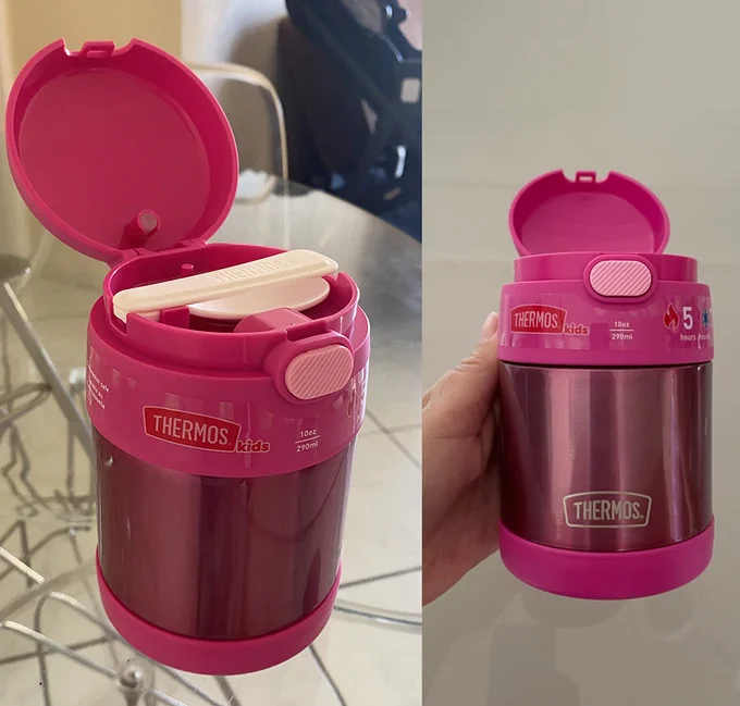 THERMOS Recipiente para comida FUNTAINER, para crianças, 295 ml, rosa