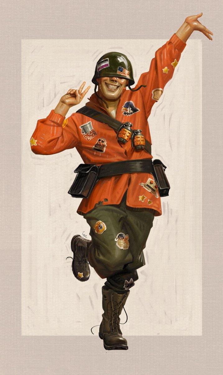 iyelendecker's tweet photo. A very fun commission for @slimekatz ! Thank you so much!! 

Also my first tf2 com :]<3

#tf2 #TeamFortress2  #tf2soldier https://t.co/117Fv6Wy5c