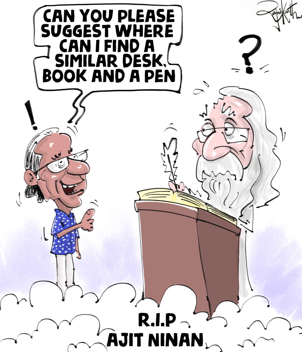 #AjitNinan #tribute #Legend #cartoonist #TOI #editorialcartoons #RIP