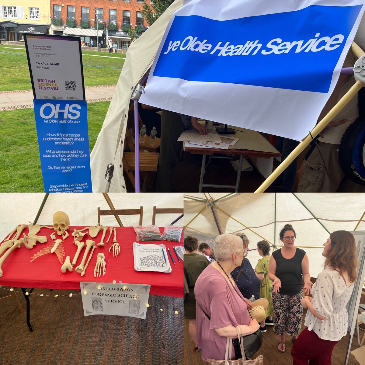 evis_laura's tweet photo. British Science Fair 🥰@UofEArchaeology come visit ‘Ye Olde Health Service’ same day appointments available 😉⚕️🩺 https://t.co/woDqBDnmiz