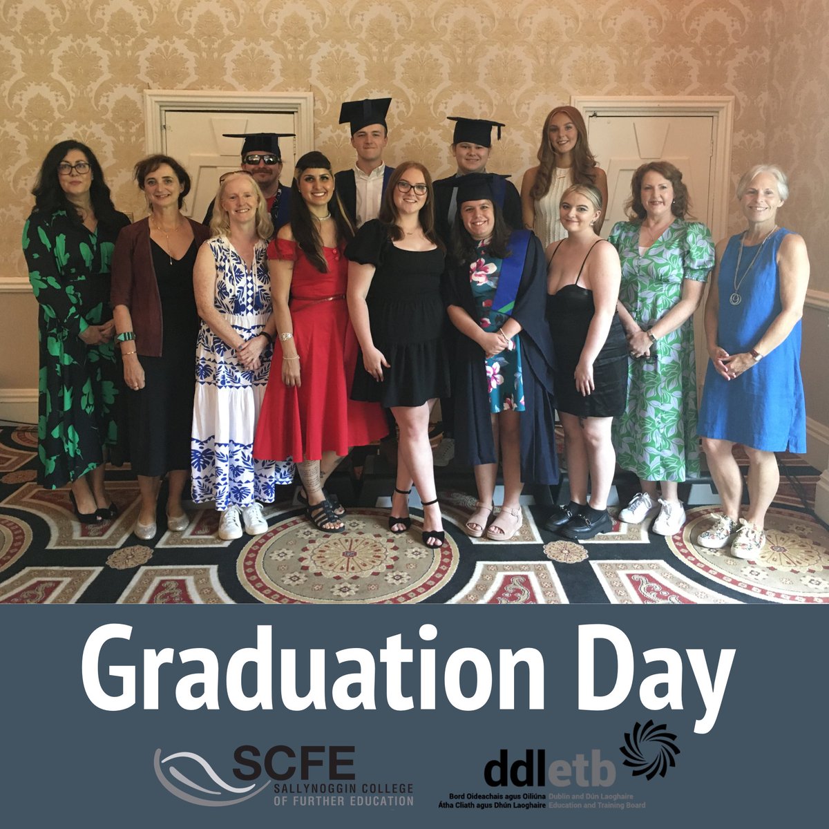 SCFEOfficial's tweet photo. There’s a lot to be proud of on Graduation Day 💖 🎉🎊🥳👏
@ddletb @thisisfet @fitzpatrickcastle 

#sallynoggincollege #scfe #graduationday #sallynoggingraduation #scfegraduation #oneyearcourse #ddletb #sallynogginsuperheroes #furthereducation #plc #qqi #plccourse #Teamddletb https://t.co/8ghEMORIQk