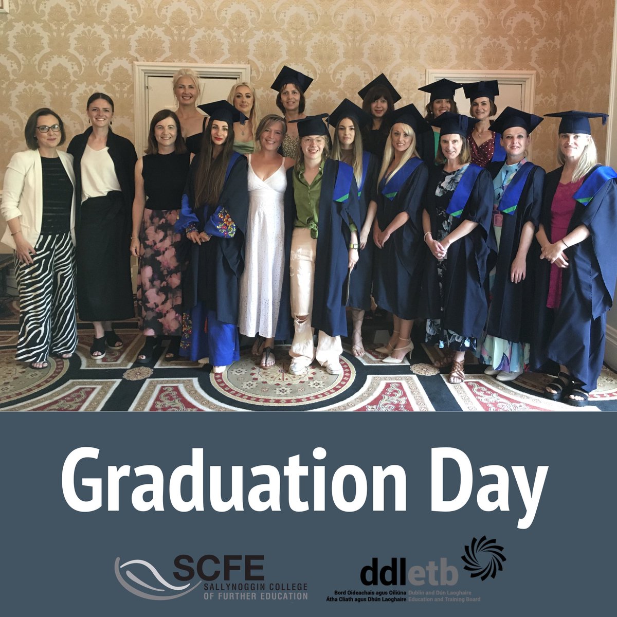 SCFEOfficial's tweet photo. There’s a lot to be proud of on Graduation Day 💖 🎉🎊🥳👏
@ddletb @thisisfet @fitzpatrickcastle 

#sallynoggincollege #scfe #graduationday #sallynoggingraduation #scfegraduation #oneyearcourse #ddletb #sallynogginsuperheroes #furthereducation #plc #qqi #plccourse #Teamddletb https://t.co/8ghEMORIQk