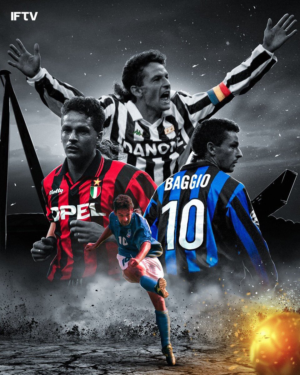 IFTVofficial's tweet photo. Baggio was better than R9 Ronaldo according to Zanetti 🇮🇹🇧🇷

“We have already spoken so much about Ronaldo El Fenomeno but I think Baggio was the best. 

He was coming off two really bad knee injuries and seeing what he used to have to do to be able to play on Sunday was incredible.”