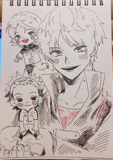 ゆずちゃんと作業してきた〜🥳
素敵イラスト貰っちゃったし、スケブ描いてきた✨
原稿まじで終わらんすぎて限界だけど残り1週間くらい?頑張ろう🤝
ありがとう🥰 