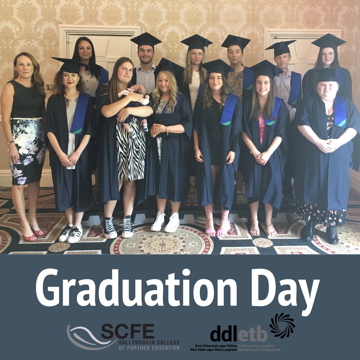 SCFEOfficial's tweet photo. 🎓Graduation Day for our Sallynoggin Superheroes 🎓 

We’ll miss you all!!! 

@ddletb @thisisfet @fitzpatrickcastle 

#sallynoggincollege #scfe #sallynoggingraduation #scfegraduation #oneyearcourse #ddletb #sallynogginsuperheroes #furthereducation #plc #qqi #thisisfet #Teamddletb https://t.co/MHGM9tzbNI