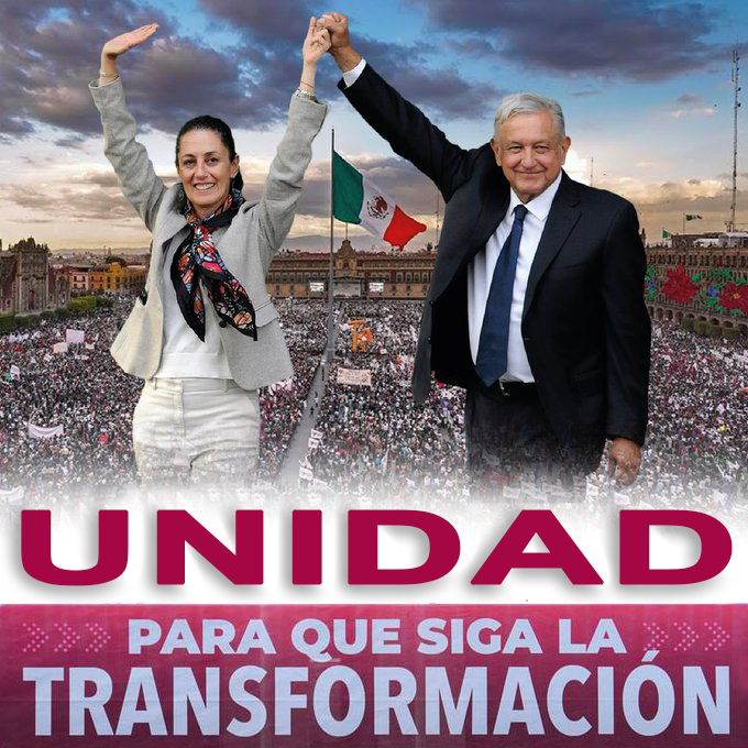 LauraUlloa_CUN's tweet photo. Si en 1e. lugar eres OBRADORISTA y apoyas la continuidad de la 4T teniendo como NUEVA LIDER DEL MOVIMIENTO a la doctora Claudia Sheinbaum, es tiempo de UNIDAD y de seguirnos mutuamente para impulsar su campaña presidencial. Hazme p.f. saber si no te sigo.

#PlanCenMarcha 👊🇲🇽 https://t.co/tkoYLmwN7f