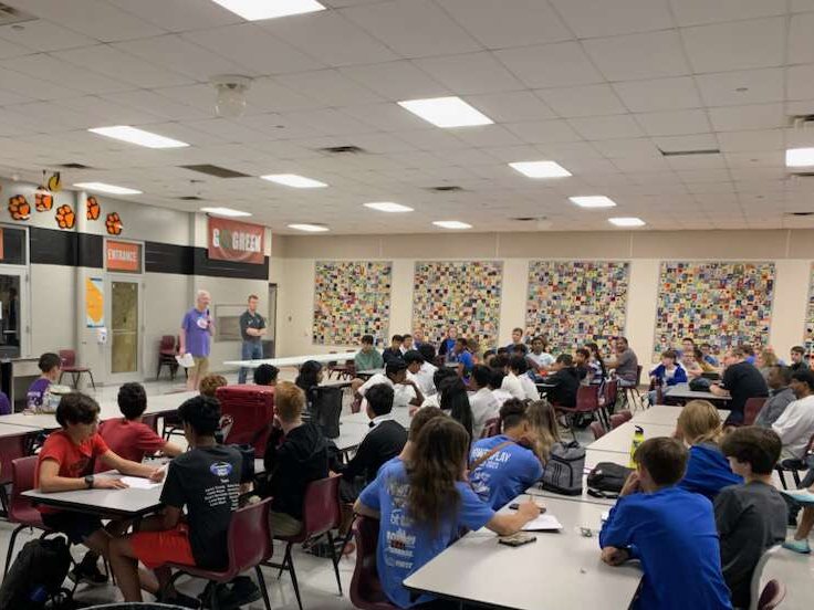 Robotics5040's tweet image. We are excited to host todays kickoff this morning with @BionicTigersFTC ! Thanks to all the teams that are attending Kickoff today! Thank you to @FTCTeams , @Loveland_HS, @LovelandTigers,  and @LRobotBoosters for making this kickoff possible! We can’t wait for this year’s Game!