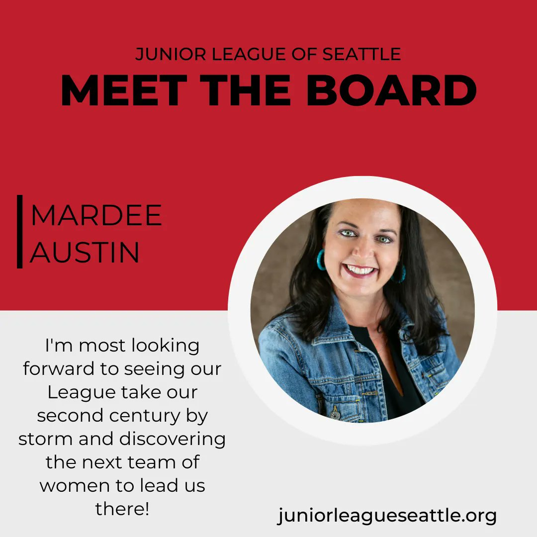 JrLeagueSeattle's tweet photo. Continuing our Meet the Board series with our Nominating Director

Nominating fills our leadership roles and we're so lucky to have Mardee as our Director this year!

#WhyIJLS #JrLeagueSeattle #NonprofitLeadership #NonprofitImpact https://t.co/y1tNng8o6v