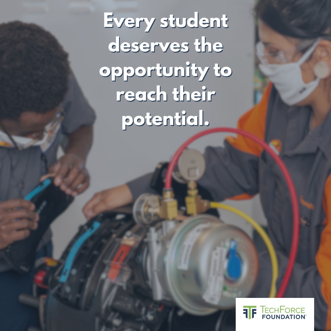 💚 Every student deserves the opportunity to reach their potential. ⁠
⁠
🛠 That’s why TechForce is committed to their success! From scholarships to live experiences, we’re in the action. ⁠
⁠
🏁 We make it easy for you to help. Simply visit ⁠form-renderer-app.donorperfect.io/give/techforce…
