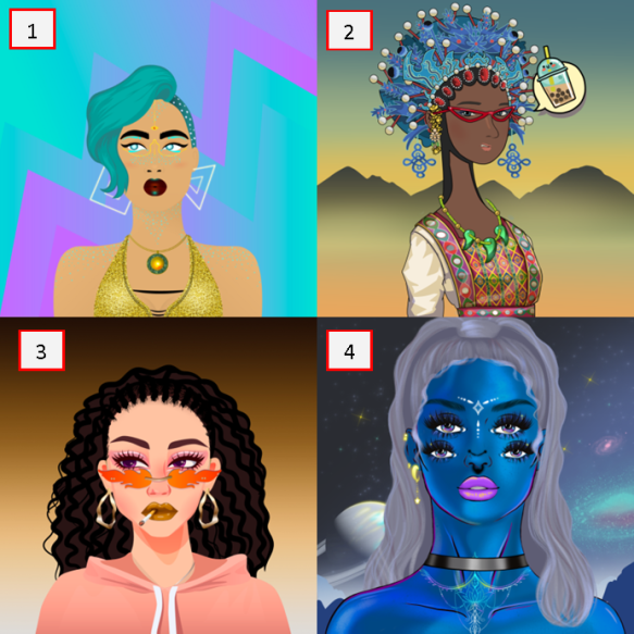 ELVEN_NFT's tweet photo. Community vote is live in Discord for our final 2nd anniversary prize.

A floor @worldofwomennft Galaxy?
A top 5% rarity @8sianNFT ?
A top 5% rarity @NFTCryptoChicks ?
A top 2% rarity @SisterOfSaturn ?

Cast your vote in our announcements channel now! https://t.co/KN5i8XuJWG