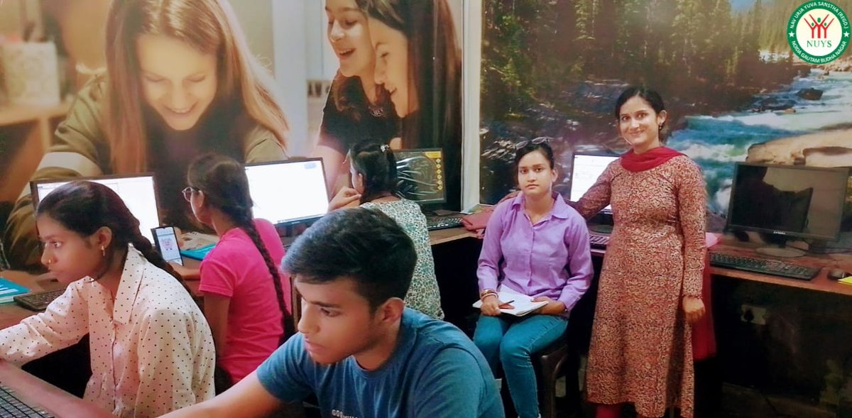 nuys2014's tweet photo. More than 40 youngsters from the underserved communities of Noida are being provided with specialized Skill Development training to enable them to earn a dignified livelihood.
Computer Skills Center at Vill-Gijhore Sec-53 NOIDA
#NavUrjaYuvaSanstha #EmployabilityTraining https://t.co/rfUtyP8JlK