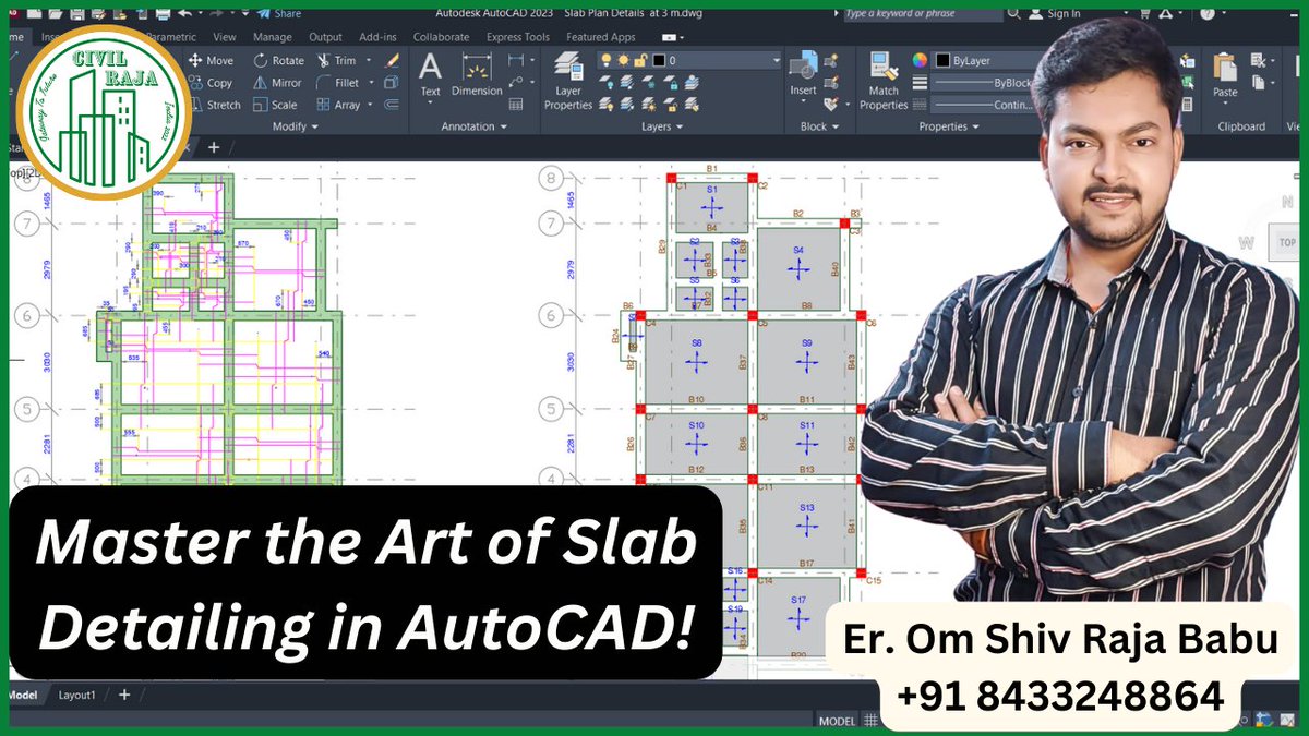 rajababudnr1's tweet image. youtu.be/lU6MZ9QoHPw 

#AutoCAD #SlabDetailing #ReinforcementDesign #ArchitecturalExcellence #ProfessionalTraining #BuildingDesign #CivilEngineers #InnovationUnleashed