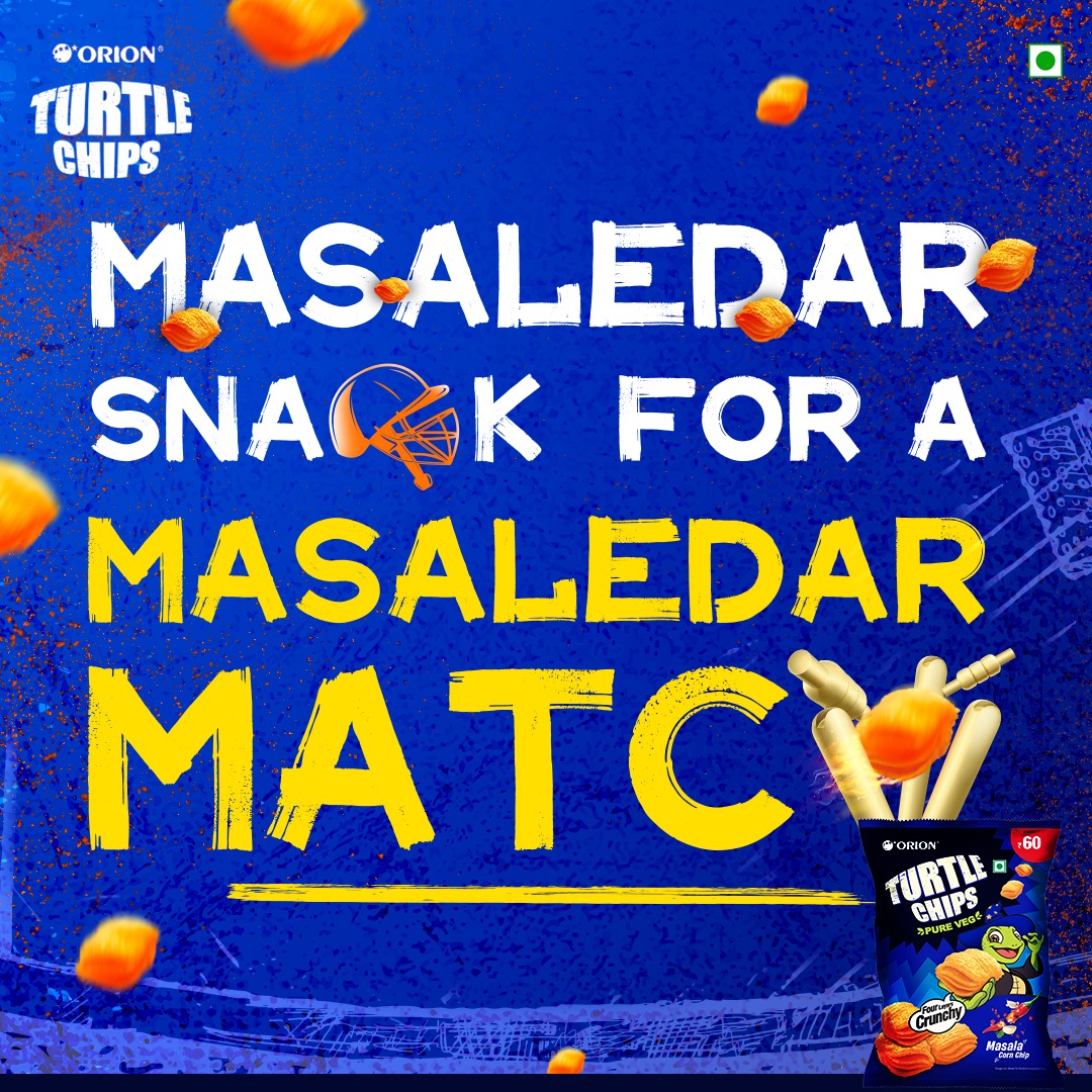 OrionSnacks's tweet photo. Get ready for a Dhamakedar match! 💥
For every nail-biting and toe-curling moments, we got your back!
Grab your favourite Turtle chips and gear up for the game time! 🔥💯
#Orion #TurtleChips #MatchSnack #AsiaCup #IndiavsPak #CrunchSoLoud https://t.co/T3GAStod2E