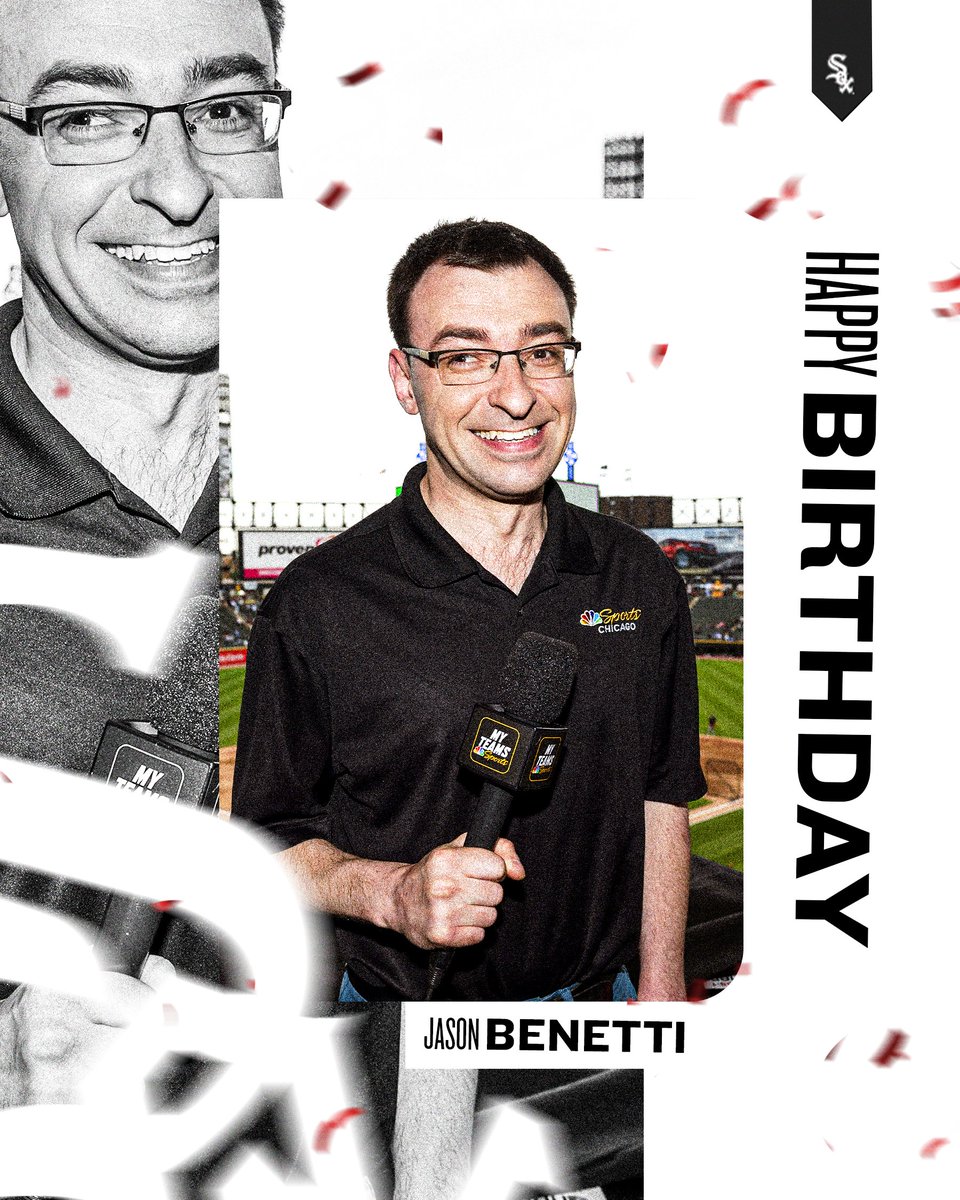 whitesox's tweet photo. Happy birthday, Jason Benetti! 🎉 https://t.co/NGpbt2KjET