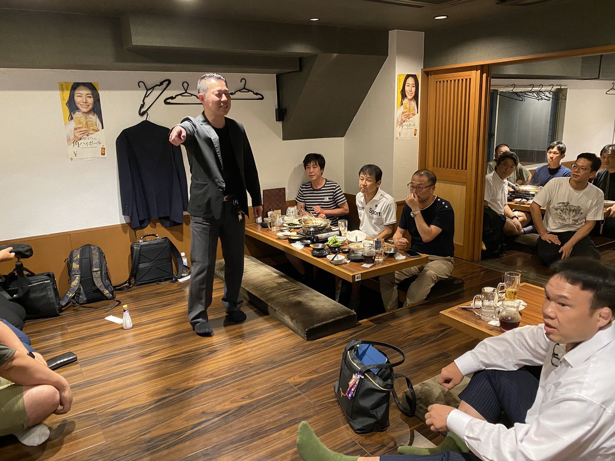 denchikyou's tweet photo. マスクの無い懇親会
やっぱりいいですねぇ

#ハイボルトセミナー
#羽田野式
＃羽田野式ハイボルト https://t.co/k1uoVlm3ub