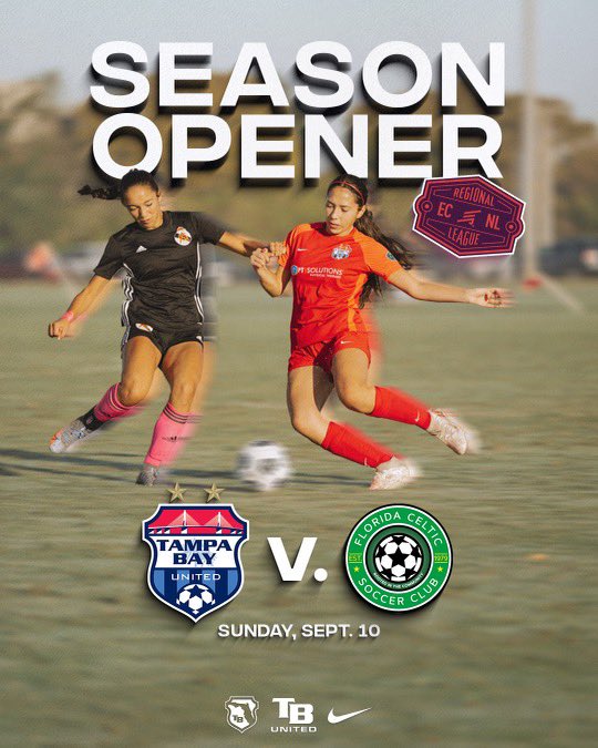 tbusoccer's tweet photo. ECNL Girls and ECNLR Girls are back to business this weekend with their season openers!

#TampaMade | #NoThemOnlyUs https://t.co/qluG6cXOUZ