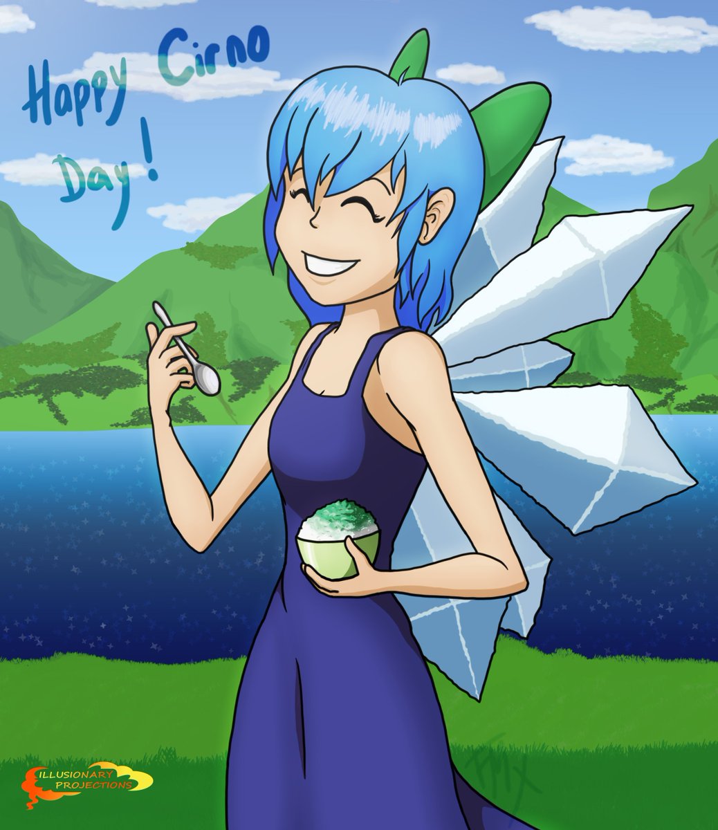 FMagofire's tweet photo. #9月9日はチルノの日 #cirnoday #CirnoDay2023 Happy Cirno Day XD https://t.co/8s4c3amR5X